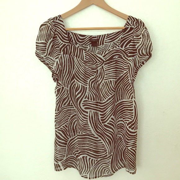 Ann Taylor Tops - Ann Taylor blouse zebra print size Large Ann Taylor Tops - Ann Taylor blouse zebra print size Large